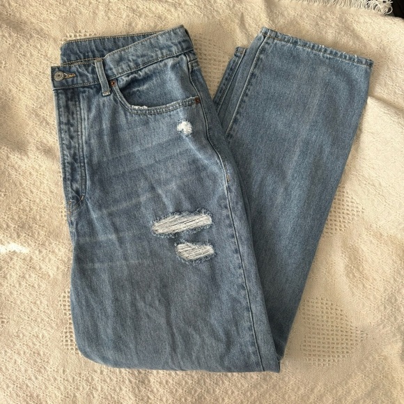 Old Navy Extra High-Rise Button-Fly Boyfriend Jeans - 16 Tall 16L - Picture 2 of 5